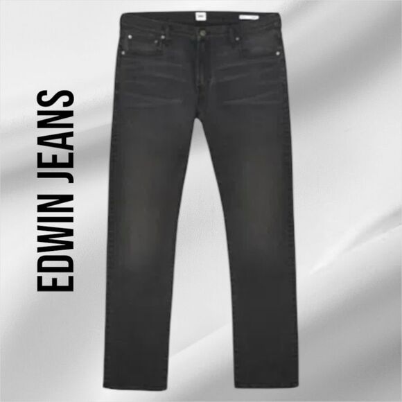 EDWIN Men’s Maddox Slim Fit Jeans in the Size 31X32” in Knight Ryder Gray Color - Picture 7 of 14